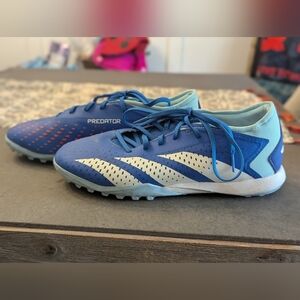 Adidas Men Predator Accuracy.3 L TF Cleats Blue Futsal Soccer Boot Spike GZ0002